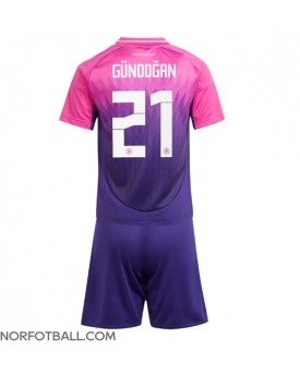 Billige Fotballdrakt Tyskland Ilkay Gundogan #21 Replika Bortedraktsett Barn EM 2024 Kortermet (med bukser)